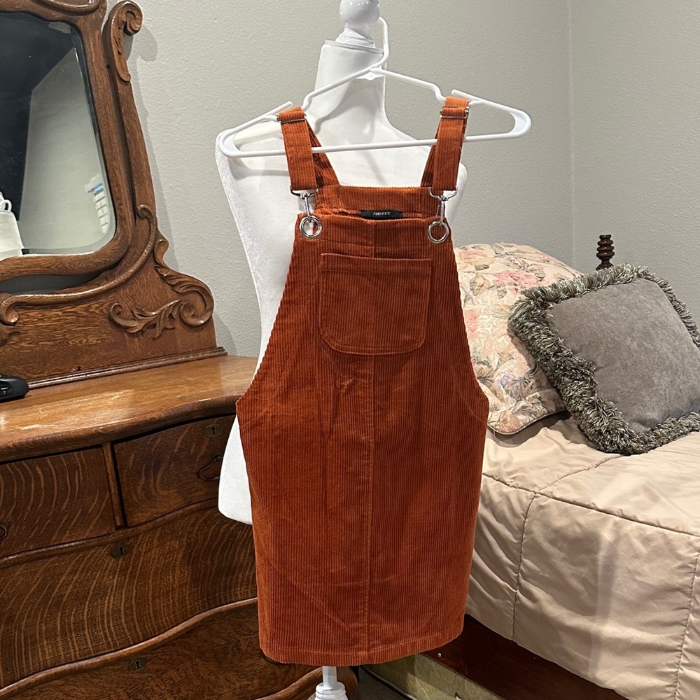 Forever 21 Rust Corduroy Dress